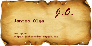 Jantso Olga névjegykártya